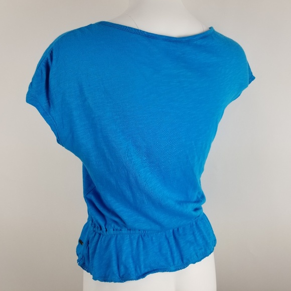 aeropostale Short Sleeve Top With Lace Detail - Picture 4 of 7